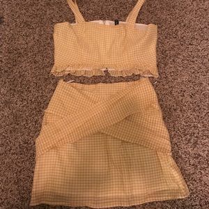 Yellow summer two piece